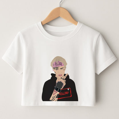 Pink Bandana - Peep Crop Top