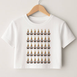 Gonks - Christmas Patterns Crop Top