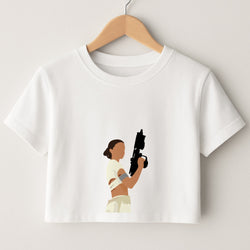 Leia With Gun Crop Top