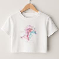 K-Pop Band Love Yourself Watercolour Painting Crop Top