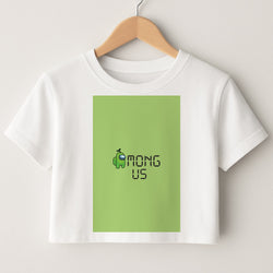 Among Gaming - Green Crop Top