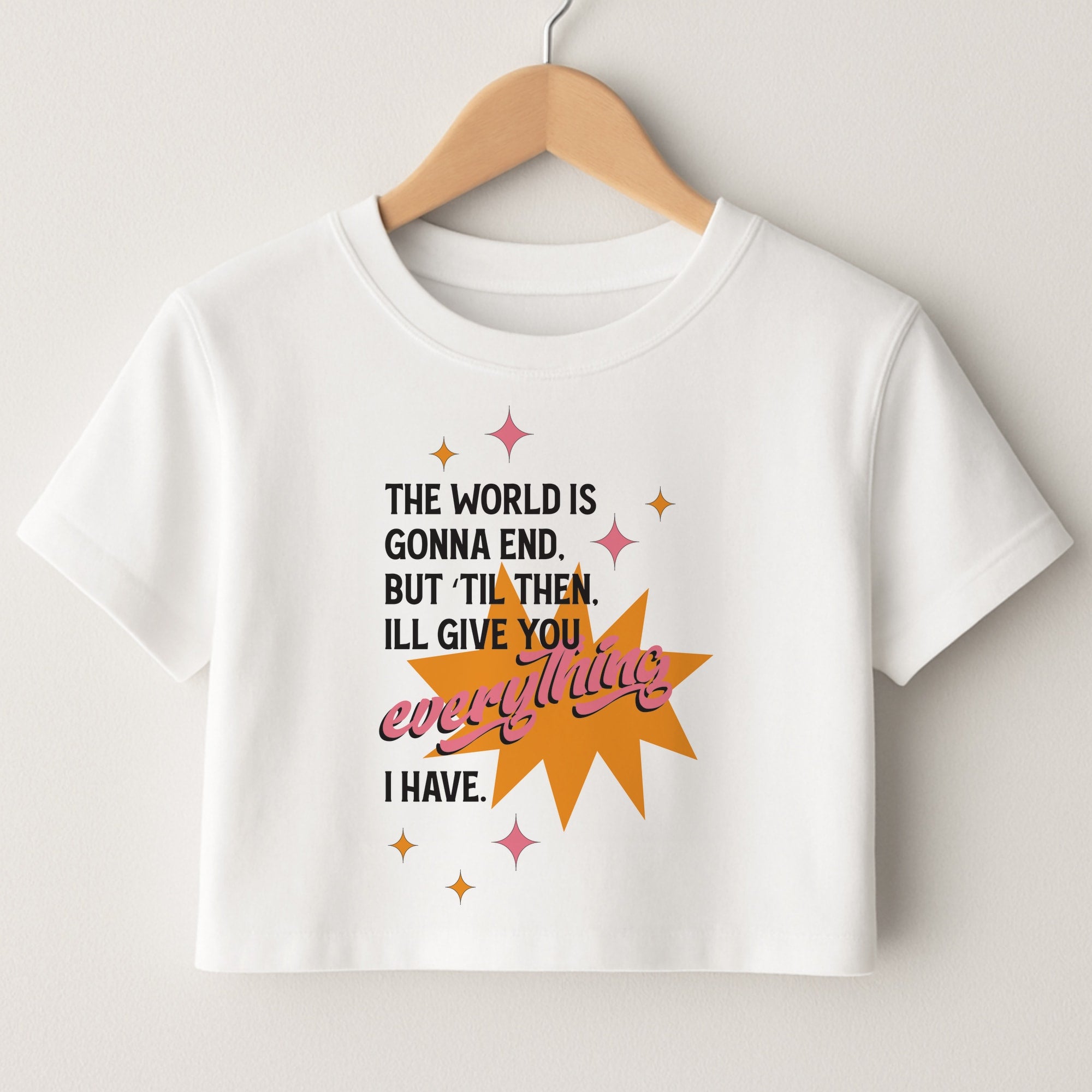 The World Is Gonna End - Fender Crop Top