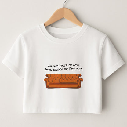 No One Told You Pattern Crop Top