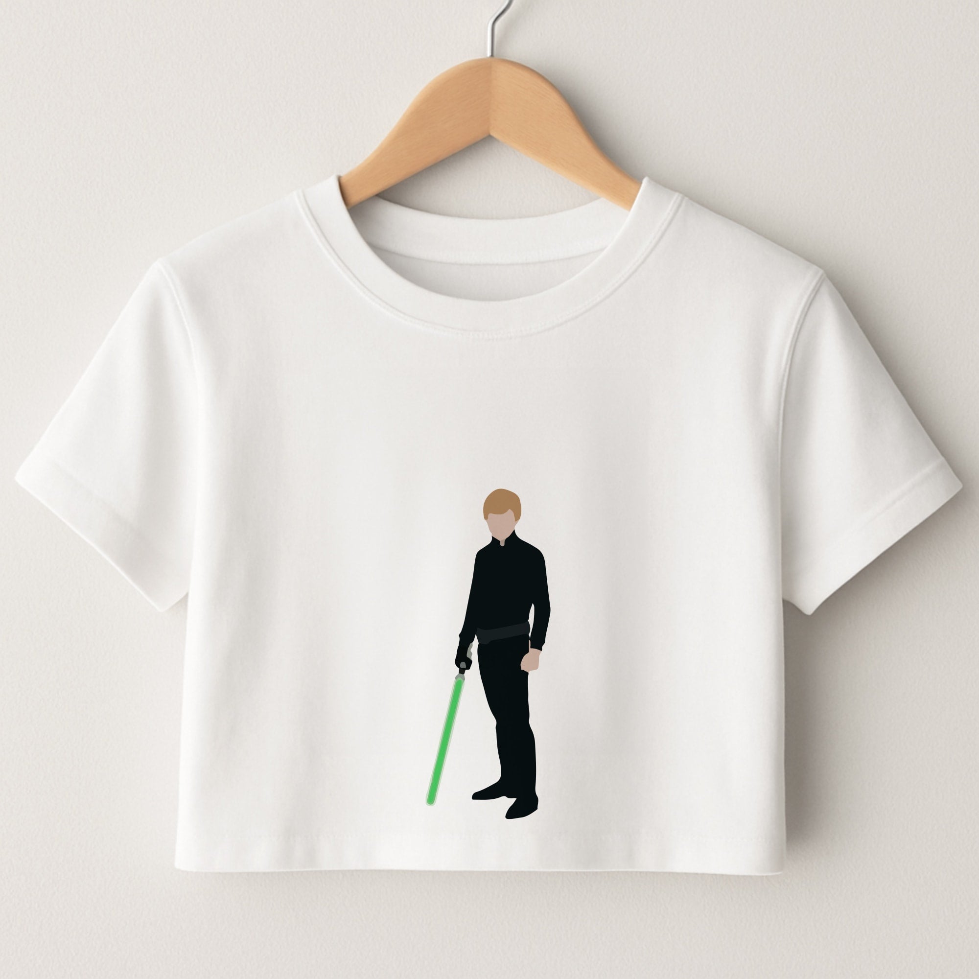 Skywalker Green Lightsaber Crop Top
