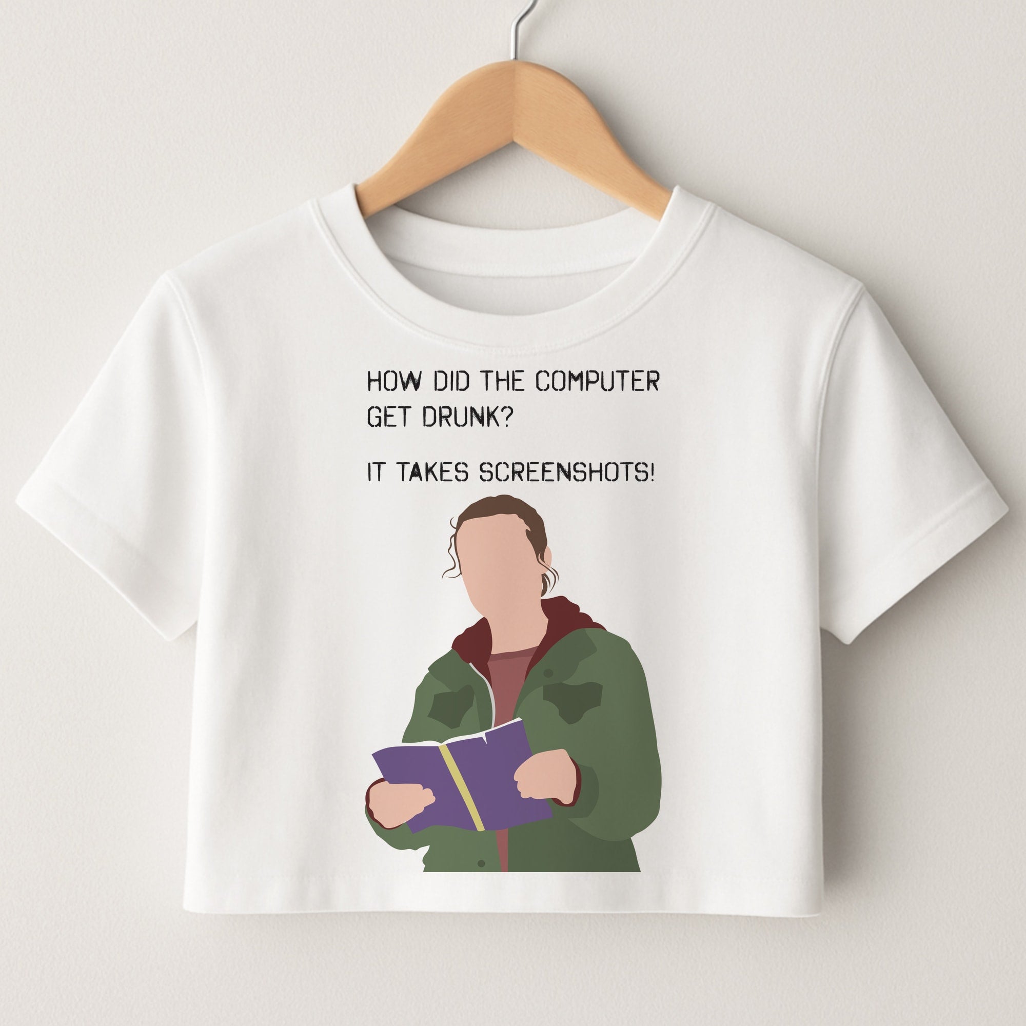 How Did The Computer Get Drunk? Crop Top