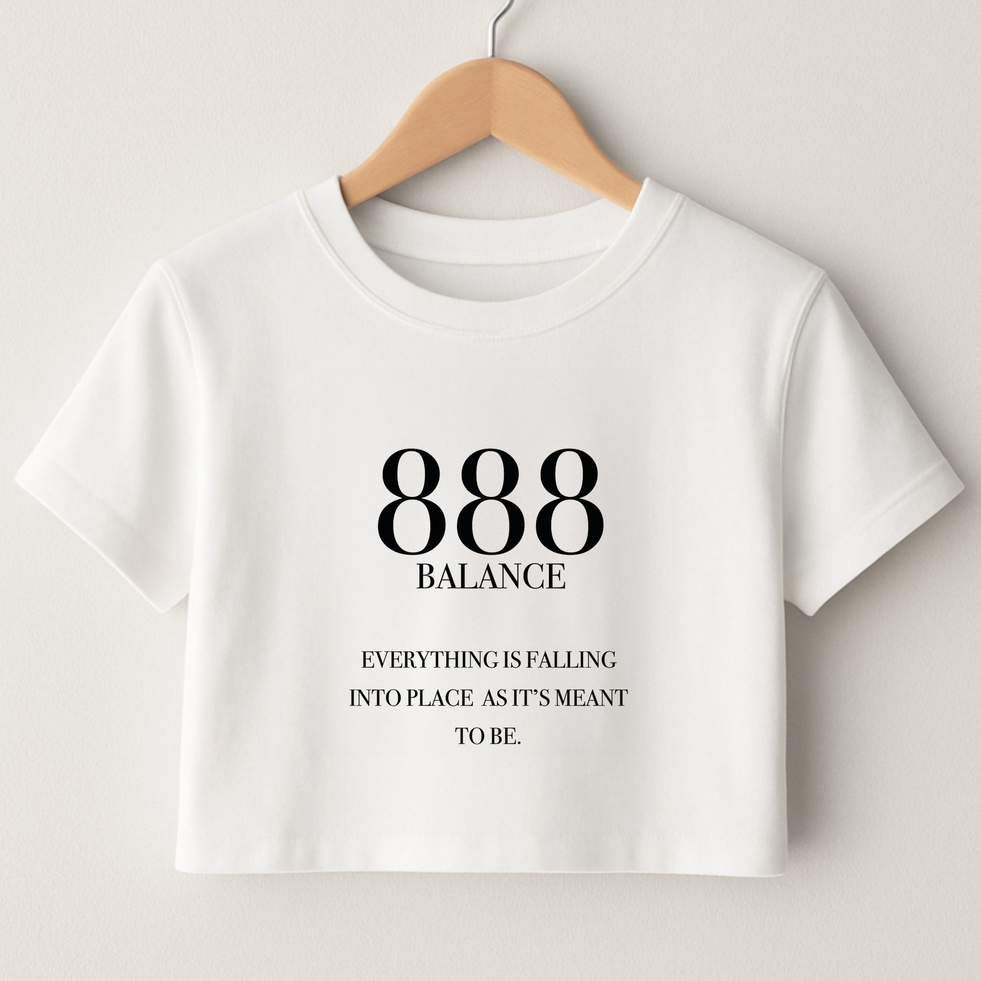 888 - Angel Numbers Crop Top