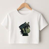 Green 2d Crop Top