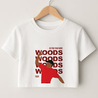 Woods Dark Red Crop Top