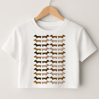 Collage - Dachshunds Crop Top