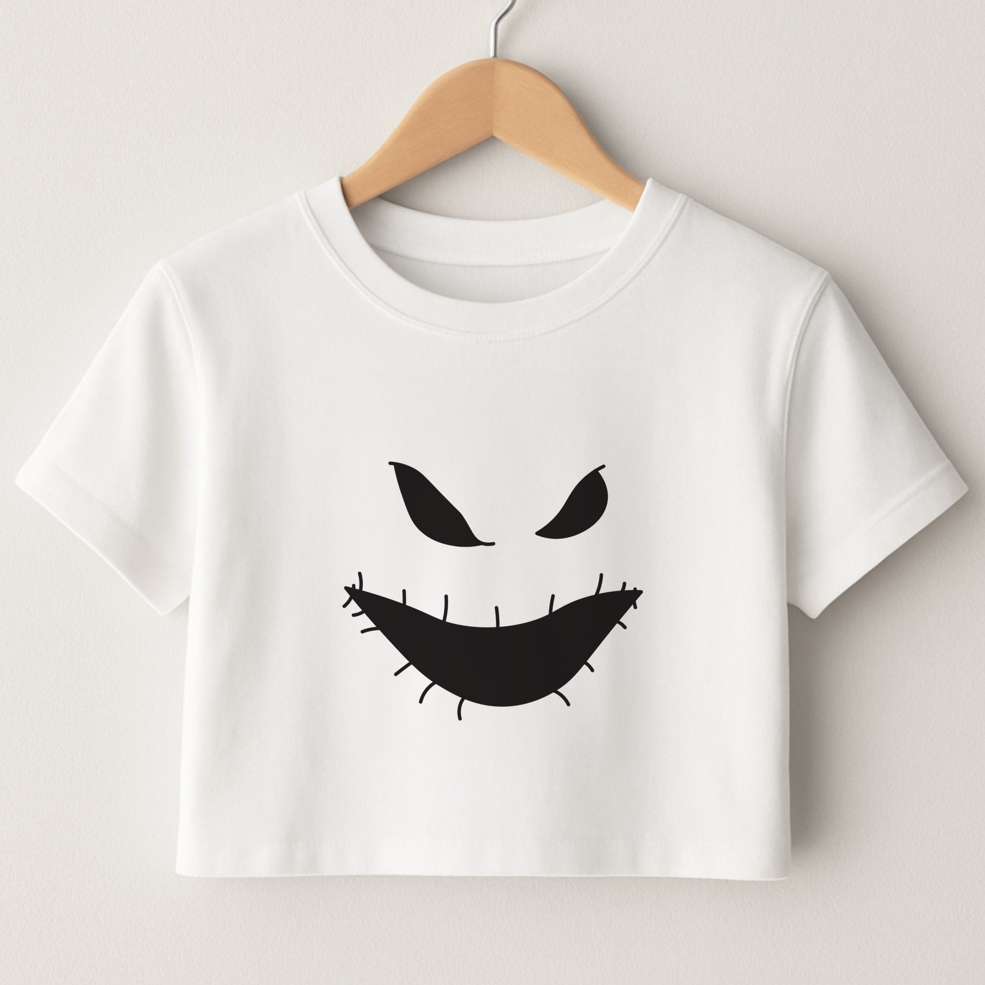 Green Face Crop Top