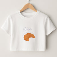 Stop I Could Have Dropped My Croissant - TikTok Crop Top