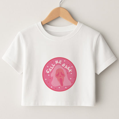 Call Me Back Ghostface - Scream Crop Top