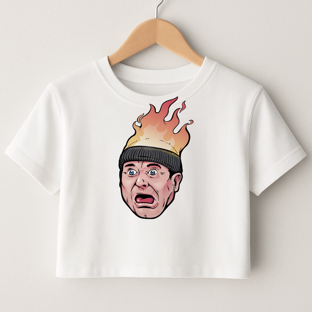 Flaming Beanie Crop Top