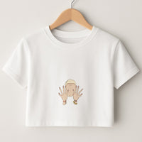 Versan Face Crop Top