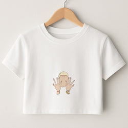 Versan Face Crop Top