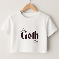 You Goth This Tartan Crop Top