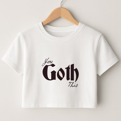 You Goth This Tartan Crop Top