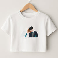 Nick And Charlie School Clothes - Heart TV Crop Top