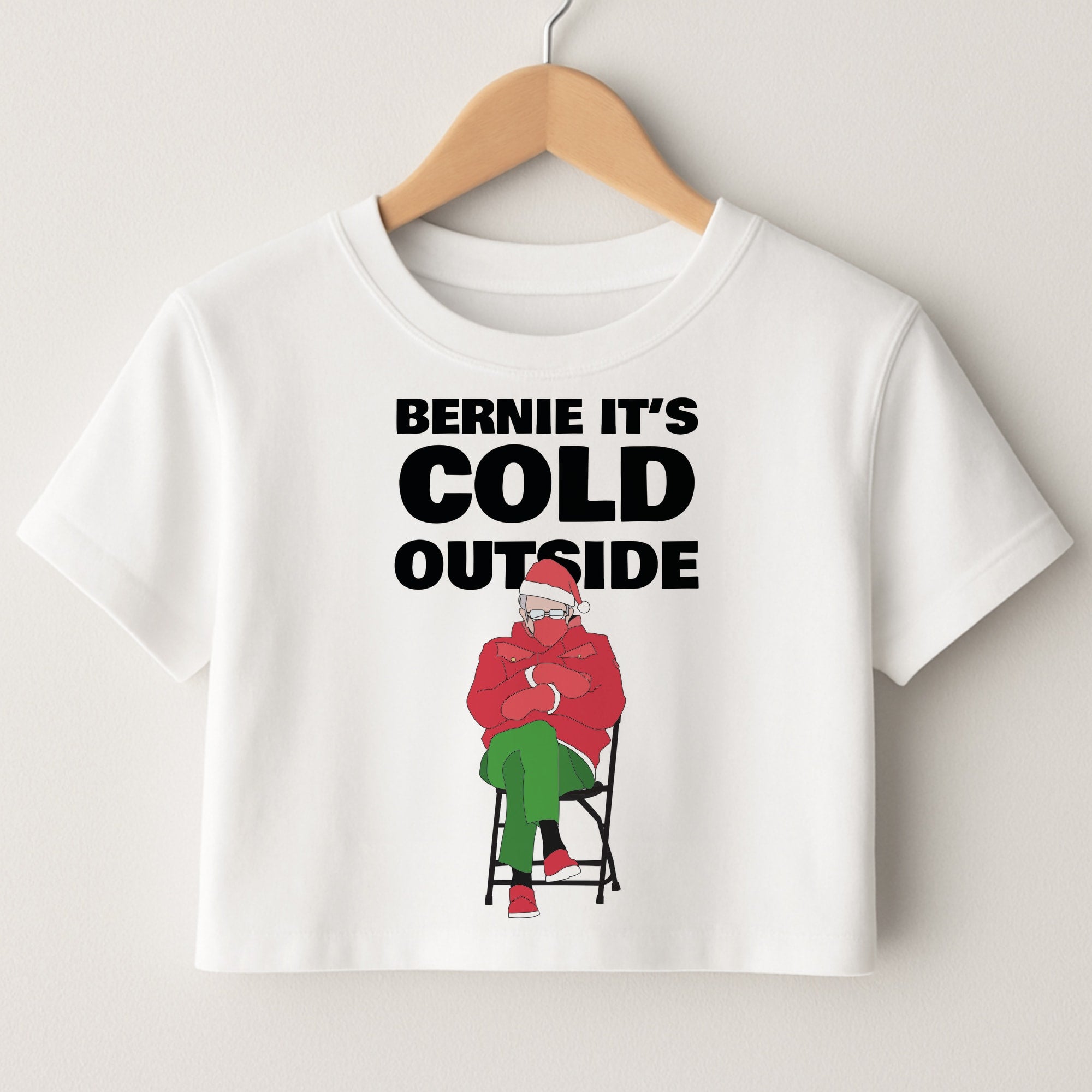 Bernie It's Cold Outside Crop Top