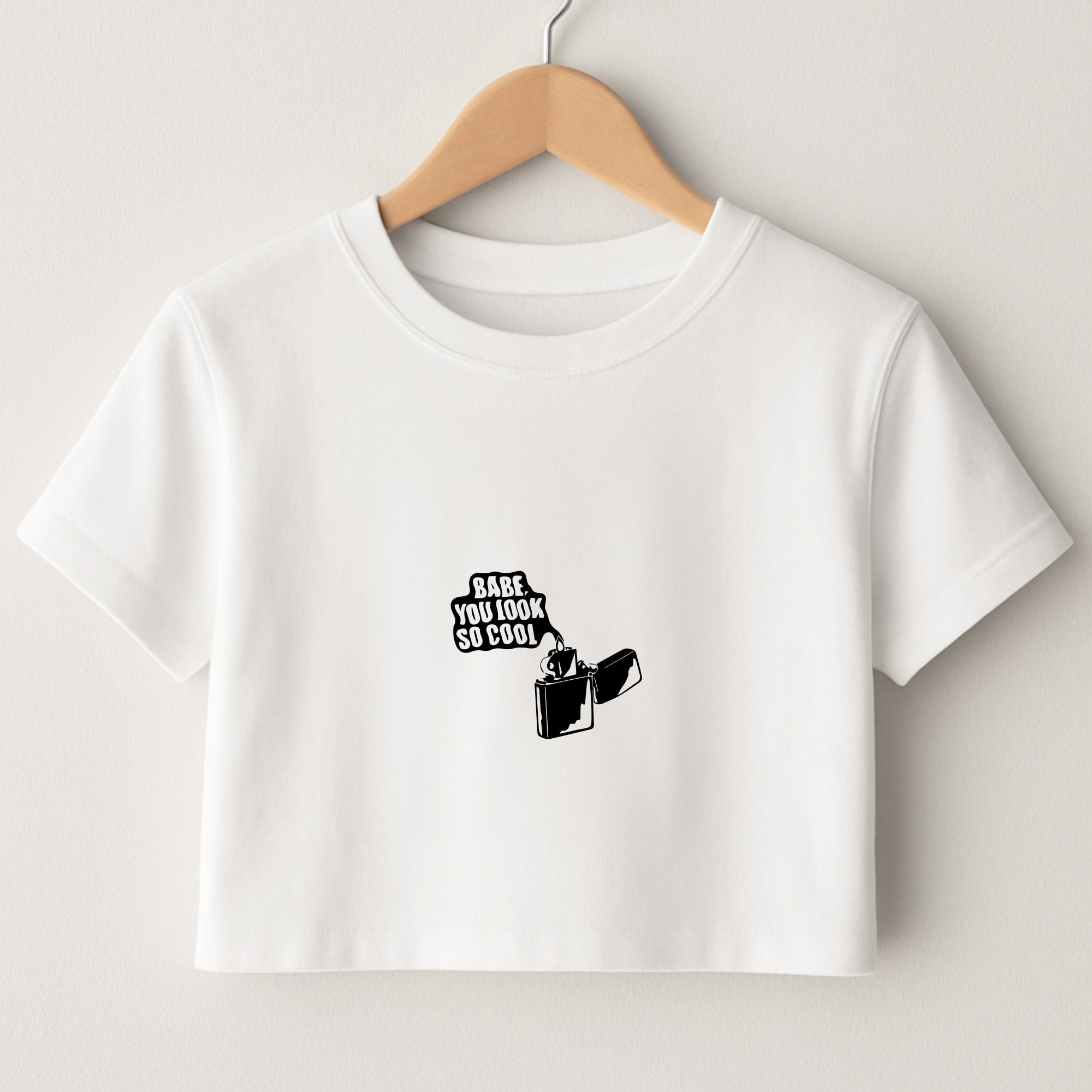 Babe, You Look So Cool - 1975 Crop Top