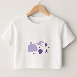 Halloween Pattern 5 Crop Top