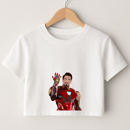 Iron Man Crop Top