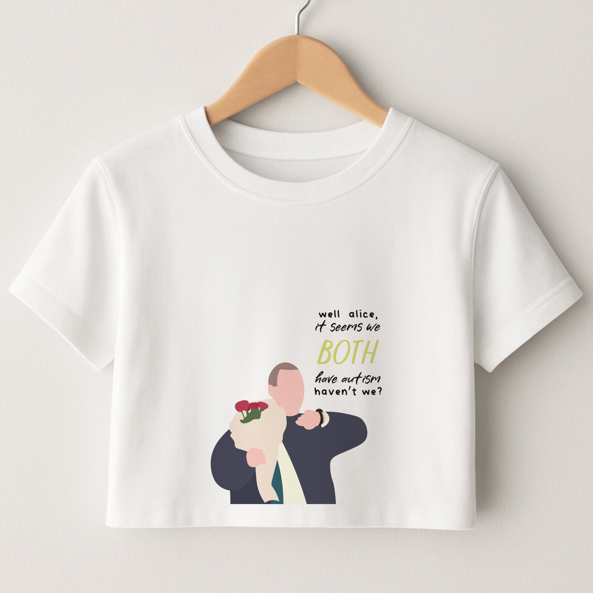 Seems We Both Have Autism - British Pop Culture Crop Top