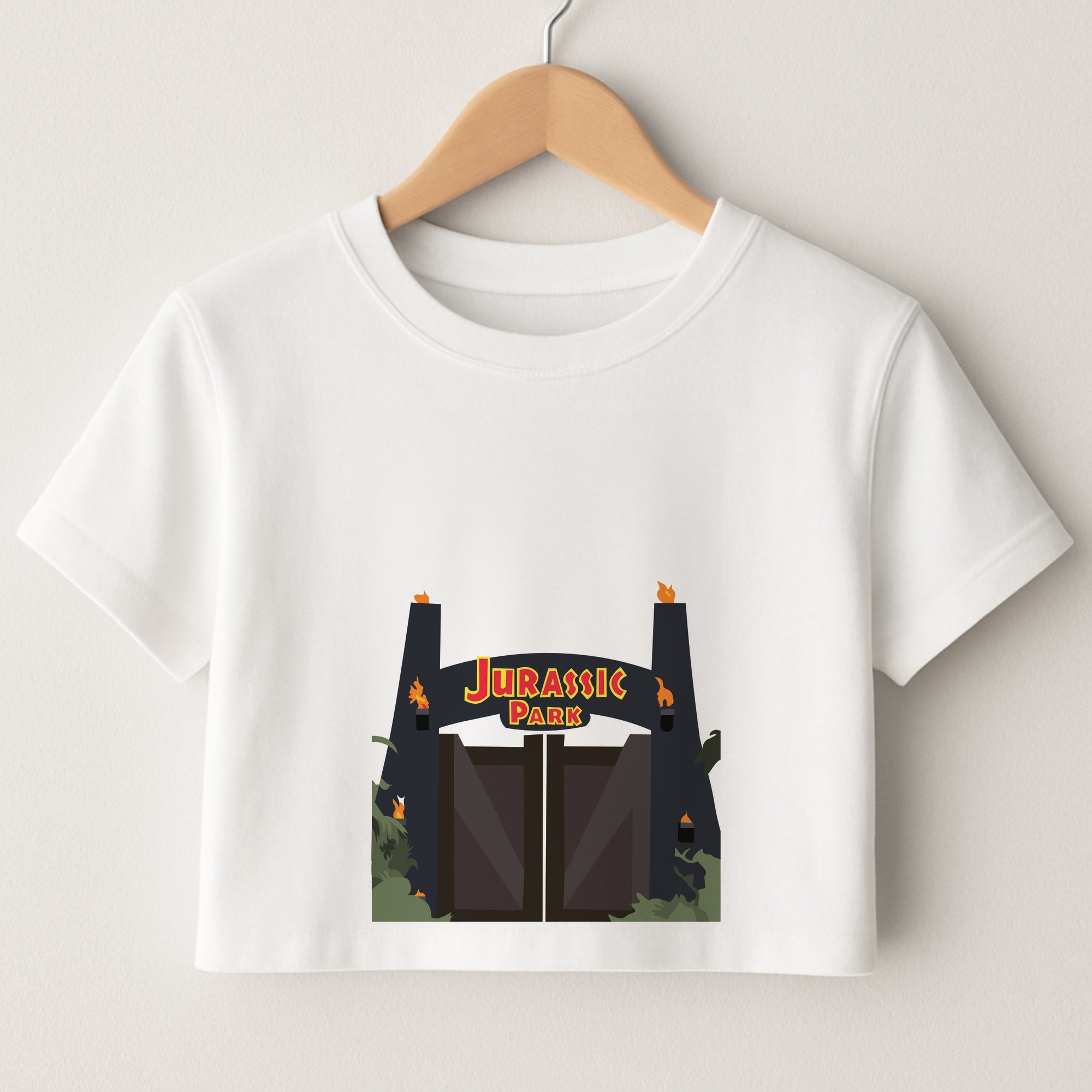 The gate - Dinosaur Park Crop Top