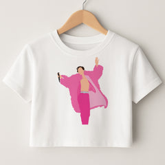 Harry Pink Coat  Crop top