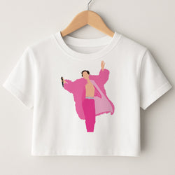 Harry Pink Coat  Crop top