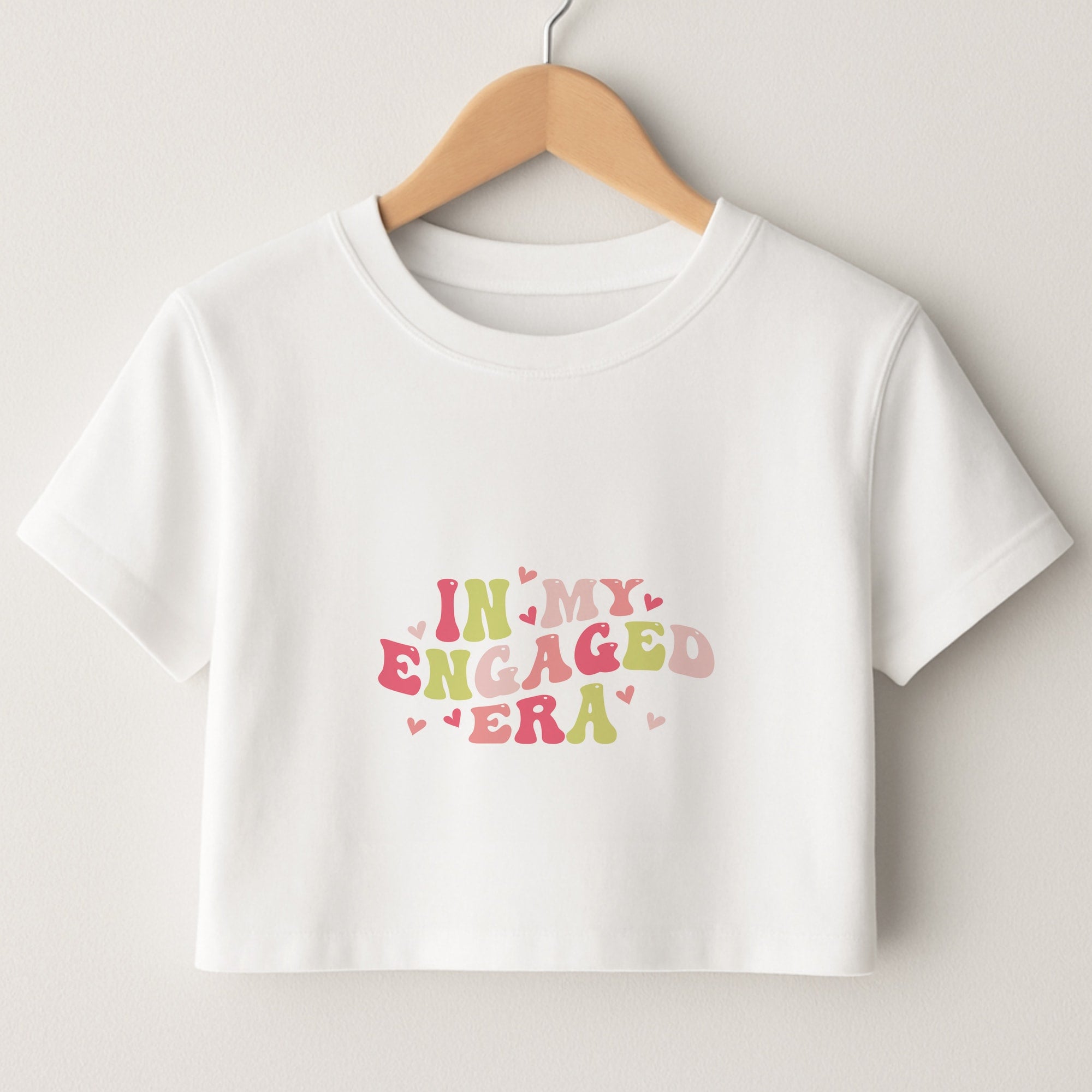 In My Engaged Era - Bridal Crop Top