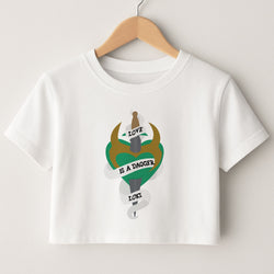 Love Is A Dagger Crop Top
