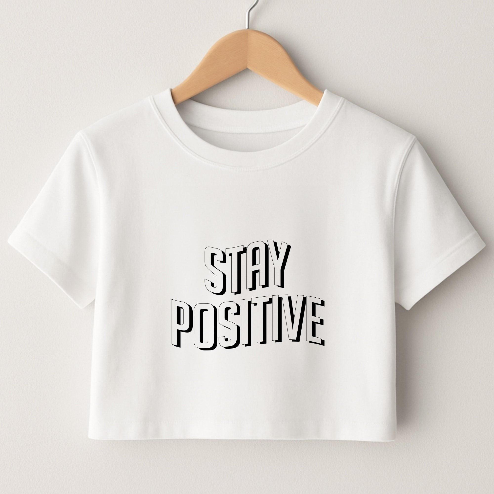 Stay Positive  Crop Top