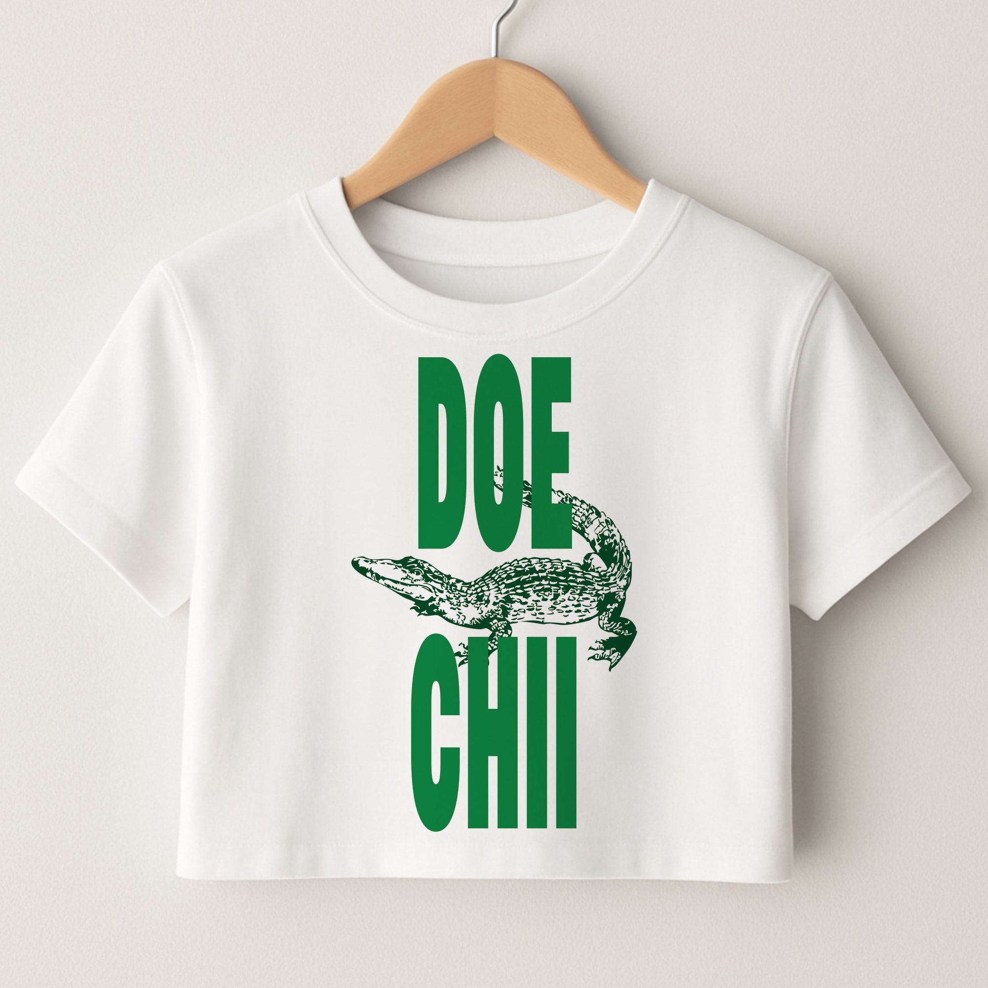 Rapper Alligator Print Crop Top