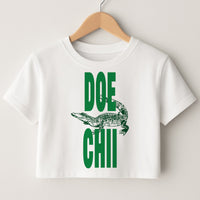 Rapper Alligator Print Crop Top