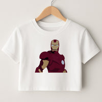 Iron man mask Crop Top