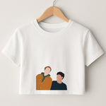 Nick And Charlie - Heart TV Crop Top