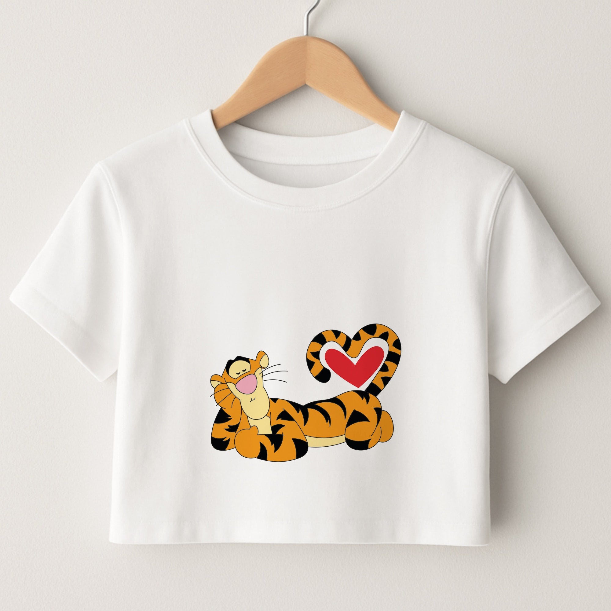 Tiger Valentine's Crop Top