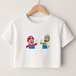 Mario And Luigi Crop Top