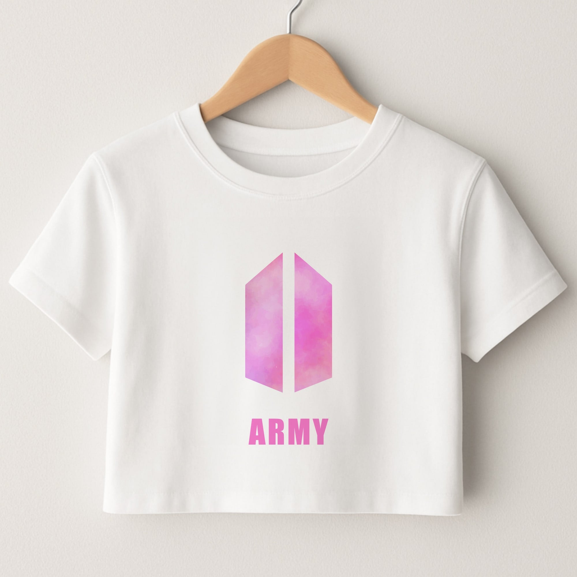 BTS Army Pink - K Pop Crop Top