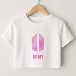 BTS Army Pink - K Pop Crop Top