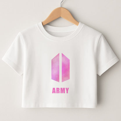 BTS Army Pink - K Pop Crop Top