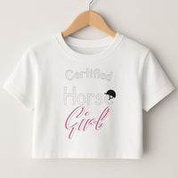 Certified Horse Girl - Horses Crop Top