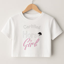 Certified Horse Girl - Horses Crop Top