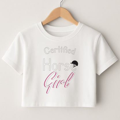 Certified Horse Girl - Horses Crop Top