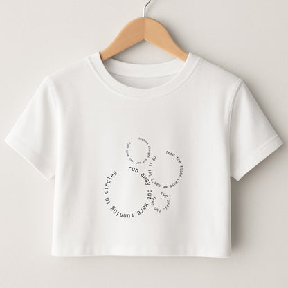 Running In Circles - Post Crop Top