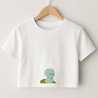 Muscly Squidward Crop Top
