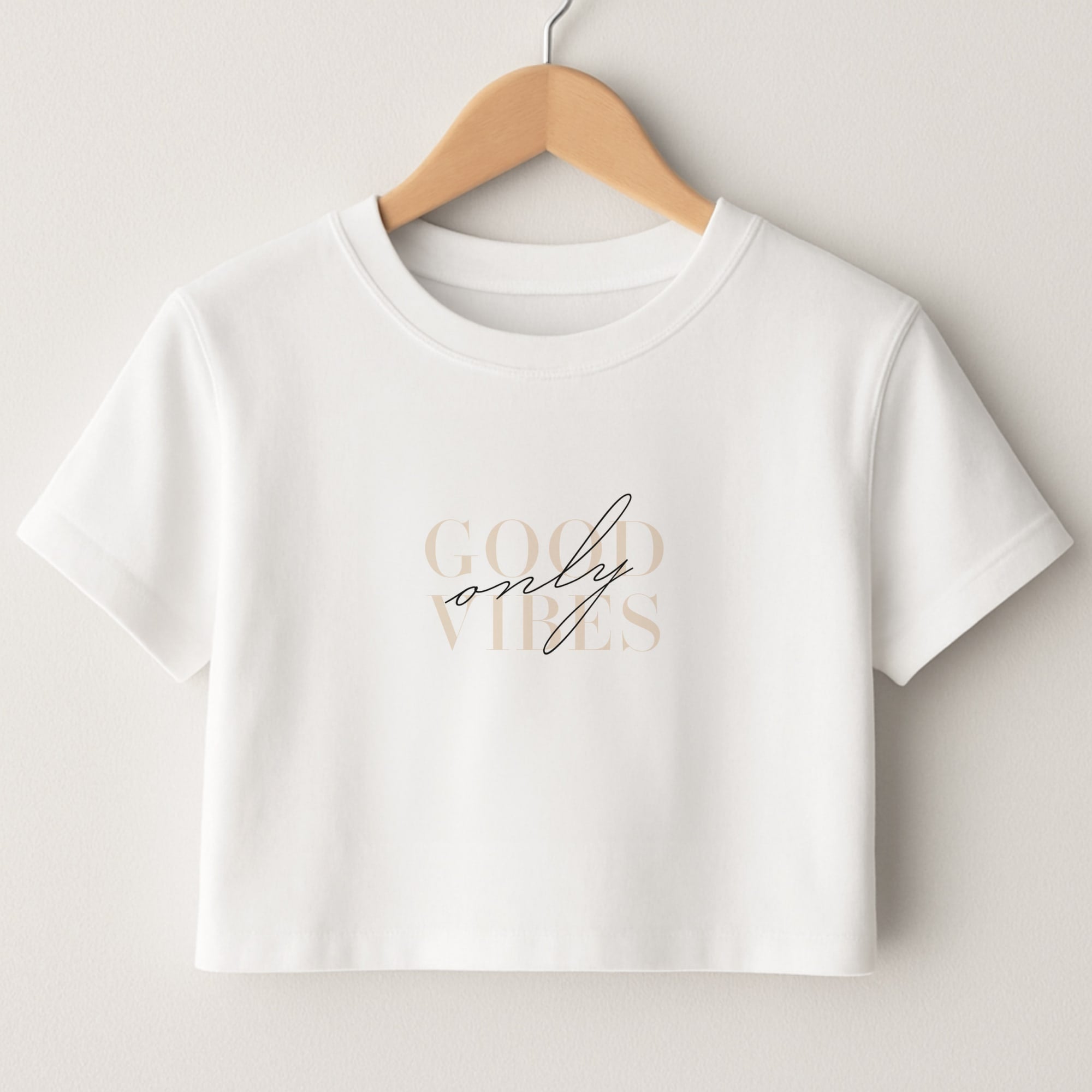 Good Vibes Only Crop Top