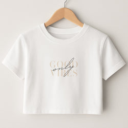 Good Vibes Only Crop Top