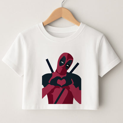 DP heart Crop Top